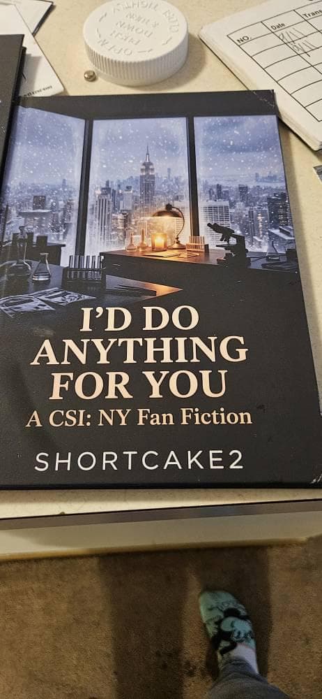 Customer photo of their printed book